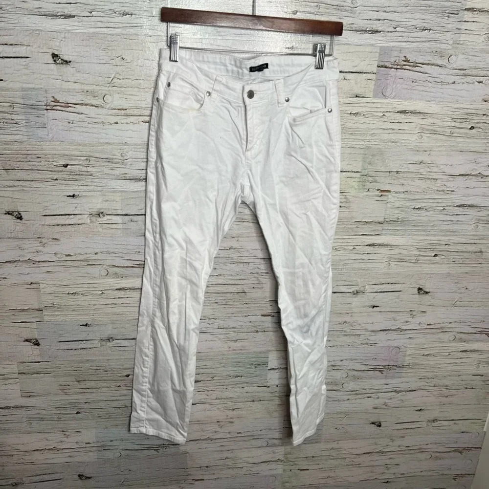 Eileen fisher size 4 white skinny jeans